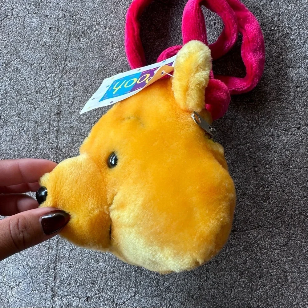 VTG Disney Winnie The Pooh Plush Head Purse